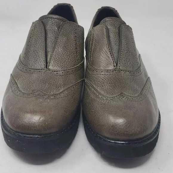 Bussola Liverpool Libby Oxford Shoes Khaki Womens Size 36 US 5.5 Slip On Loafers - Picture 4 of 11